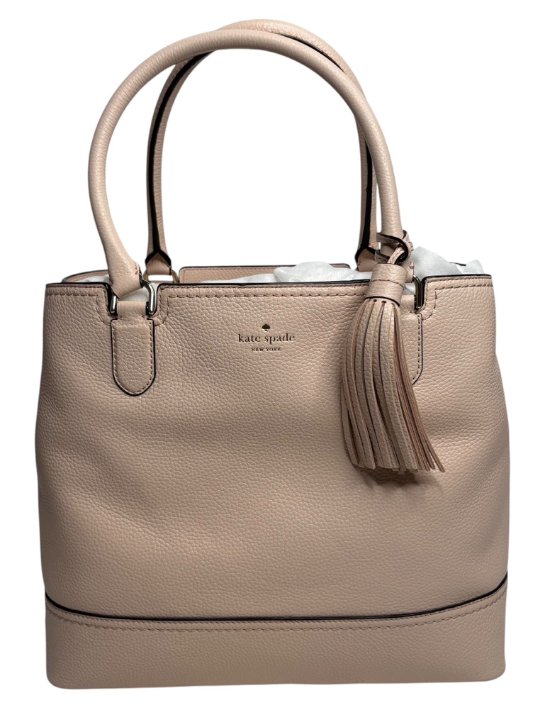 Kate Spade Jenner Mccall Street Leather Tote In Blush Pink With Tassel Nwt $379